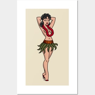 Hula Girl Posters and Art